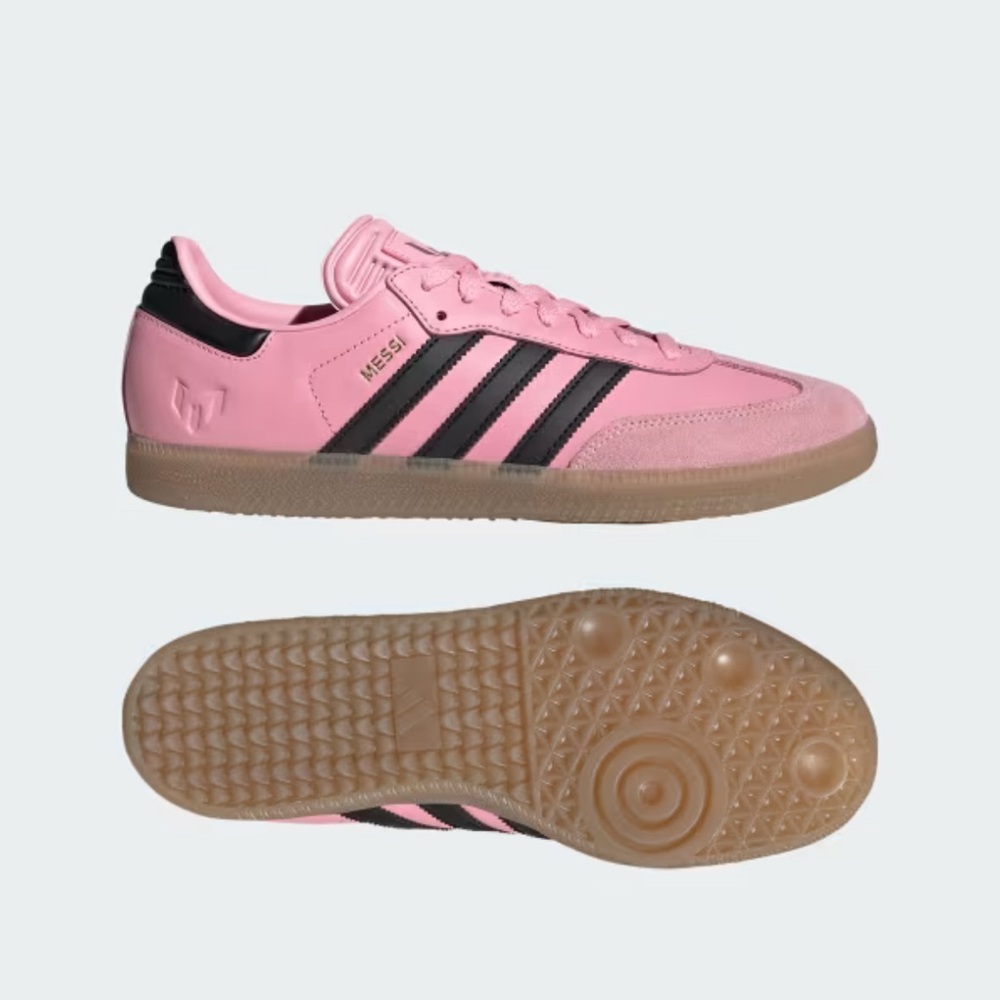 Adidas Men’s Samba Messi Soccer Pink & Black Shoes Sneakers, JP7844, Size 9.5